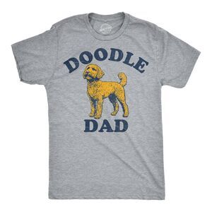 Mens Funny T Shirts Doodle Dad Sarcastic Puppy Parent Tee For Men